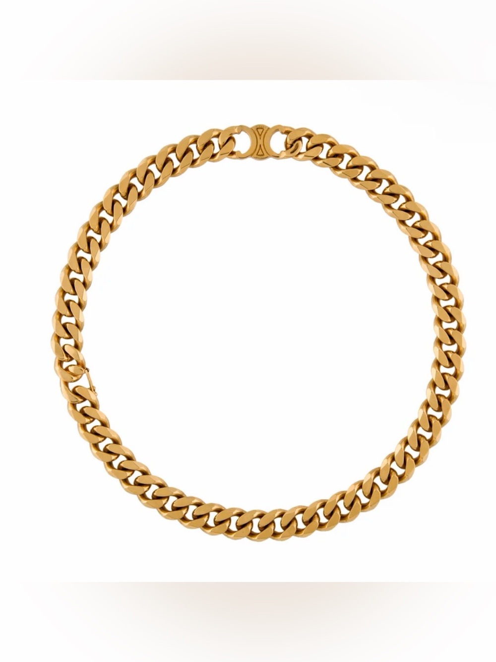 Celine Triomphe Gourmette Necklace
